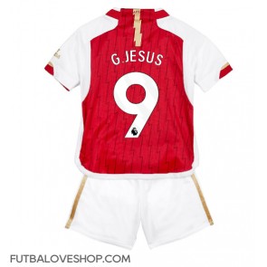 Dres Arsenal Gabriel Jesus #9 Domáci pre deti 2023-24 Krátky Rukáv (+ trenírky)